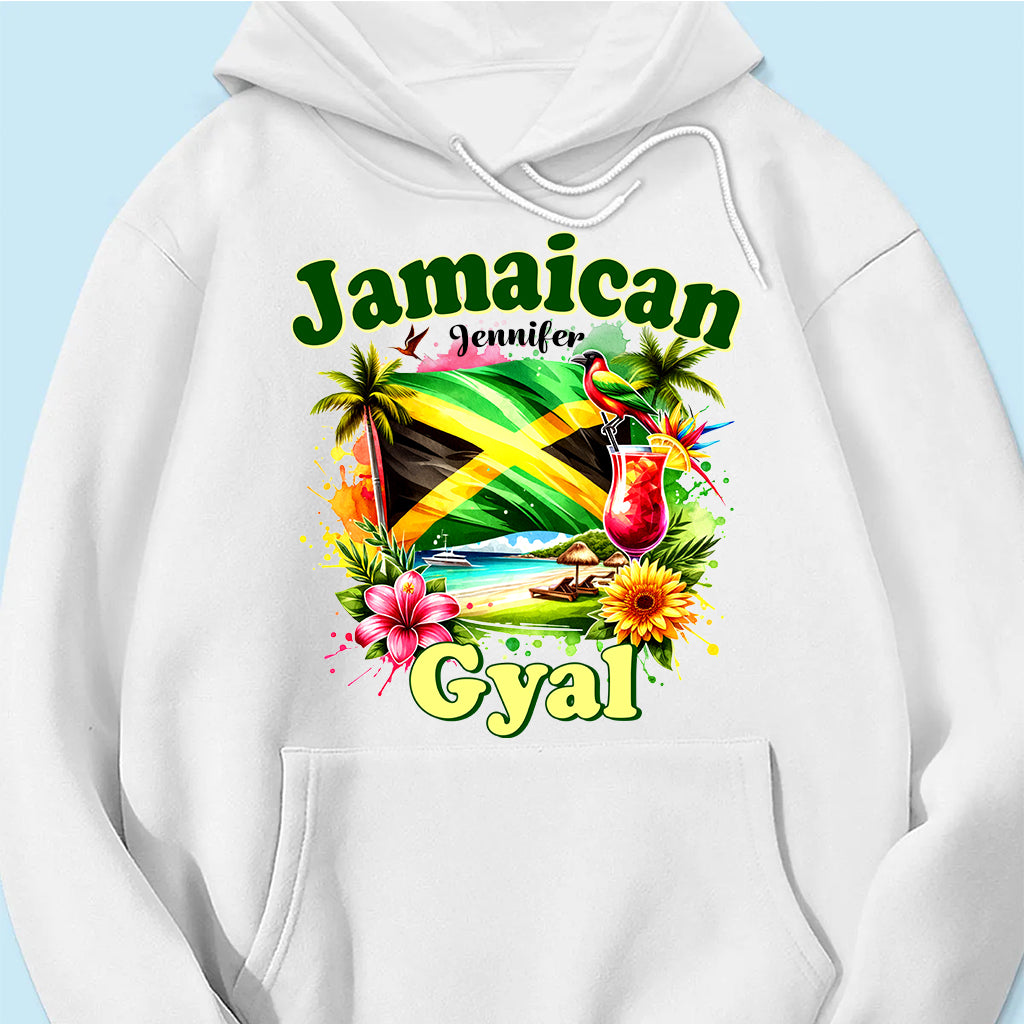 Custom Jamaican Gyal T- shirt With Your Name