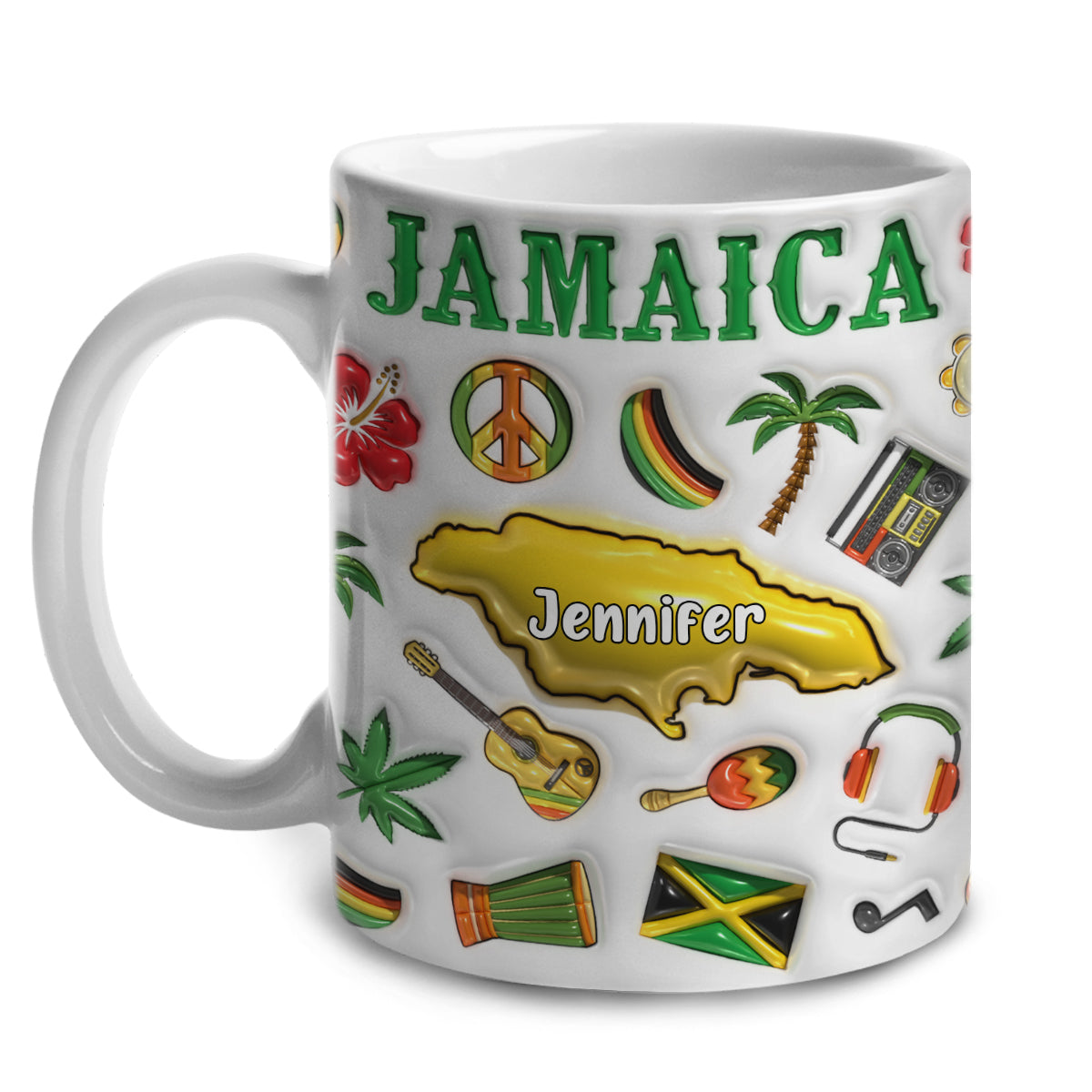 Custom Jamaica Coffee Mug Cup With Your Name