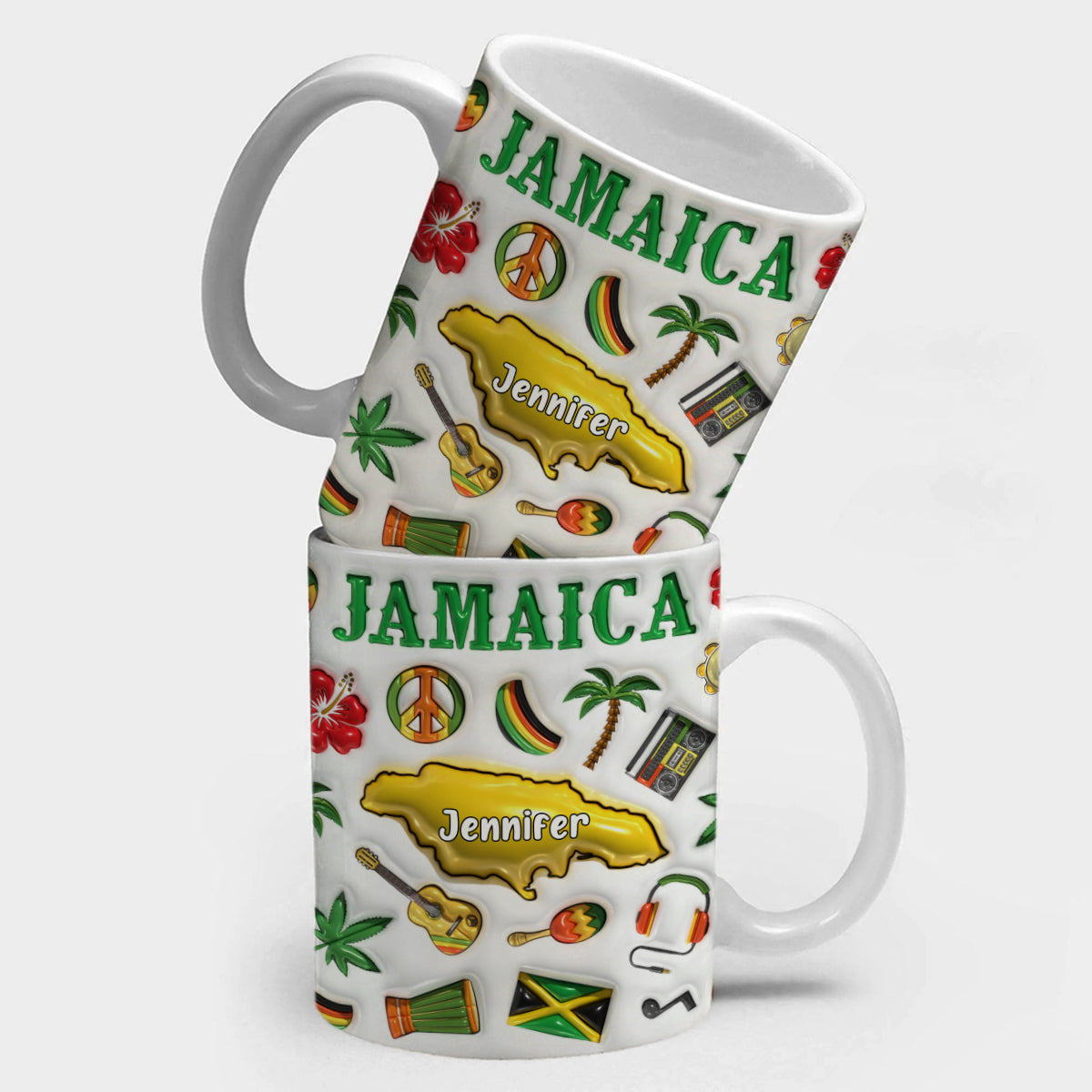 Custom Jamaica Coffee Mug Cup With Your Name