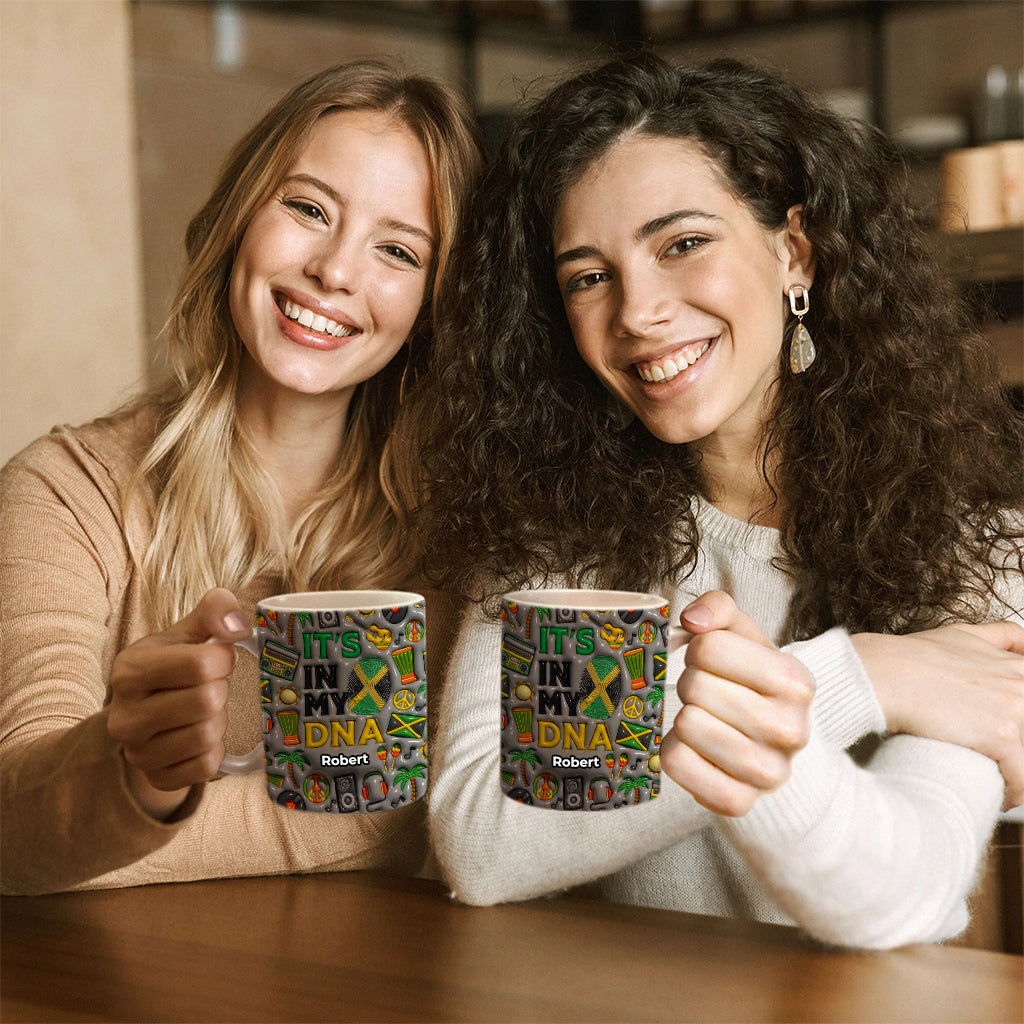 Jamaica It's My DNA Coffee Mug Cup With Custom Your Name