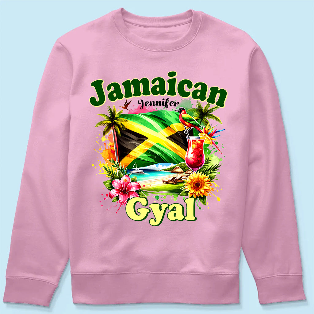 Custom Jamaican Gyal T- shirt With Your Name