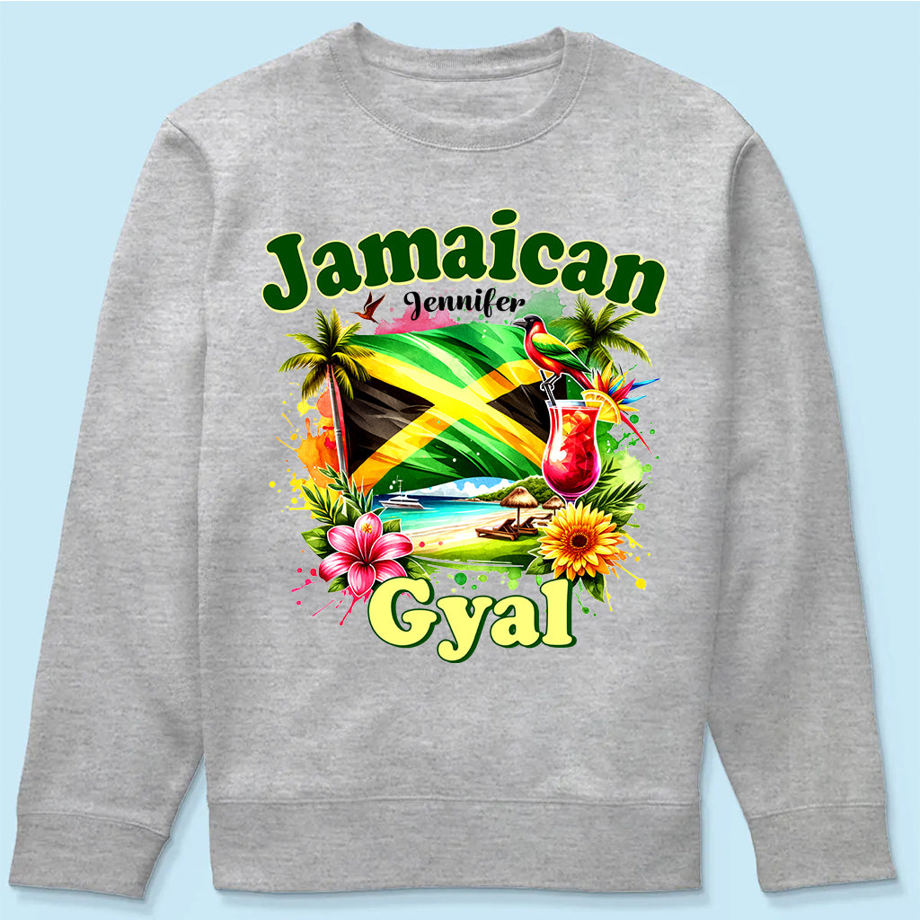 Custom Jamaican Gyal T- shirt With Your Name