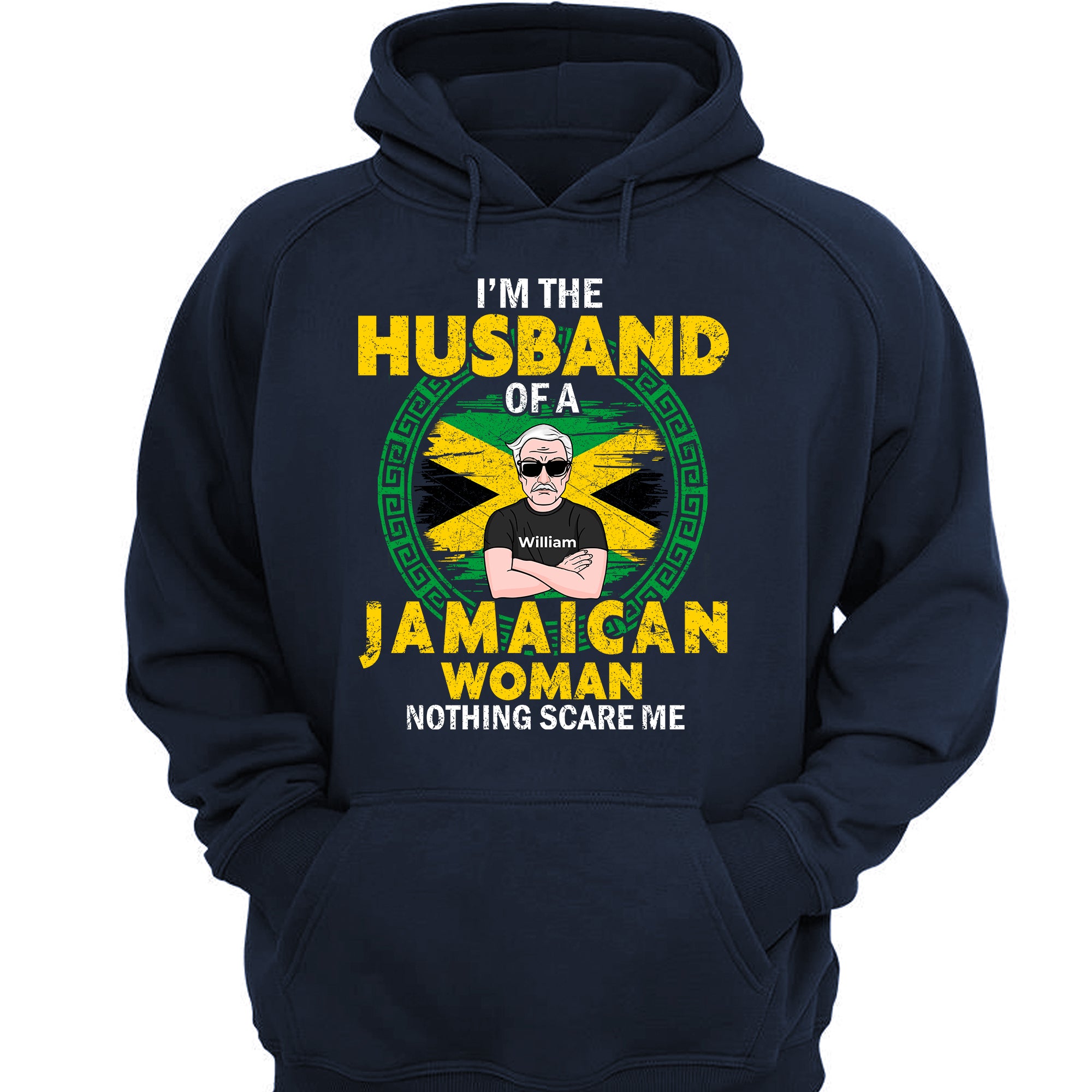 Custom Jamaica T-shirt, I'm Husband Of A Jamaican Woman