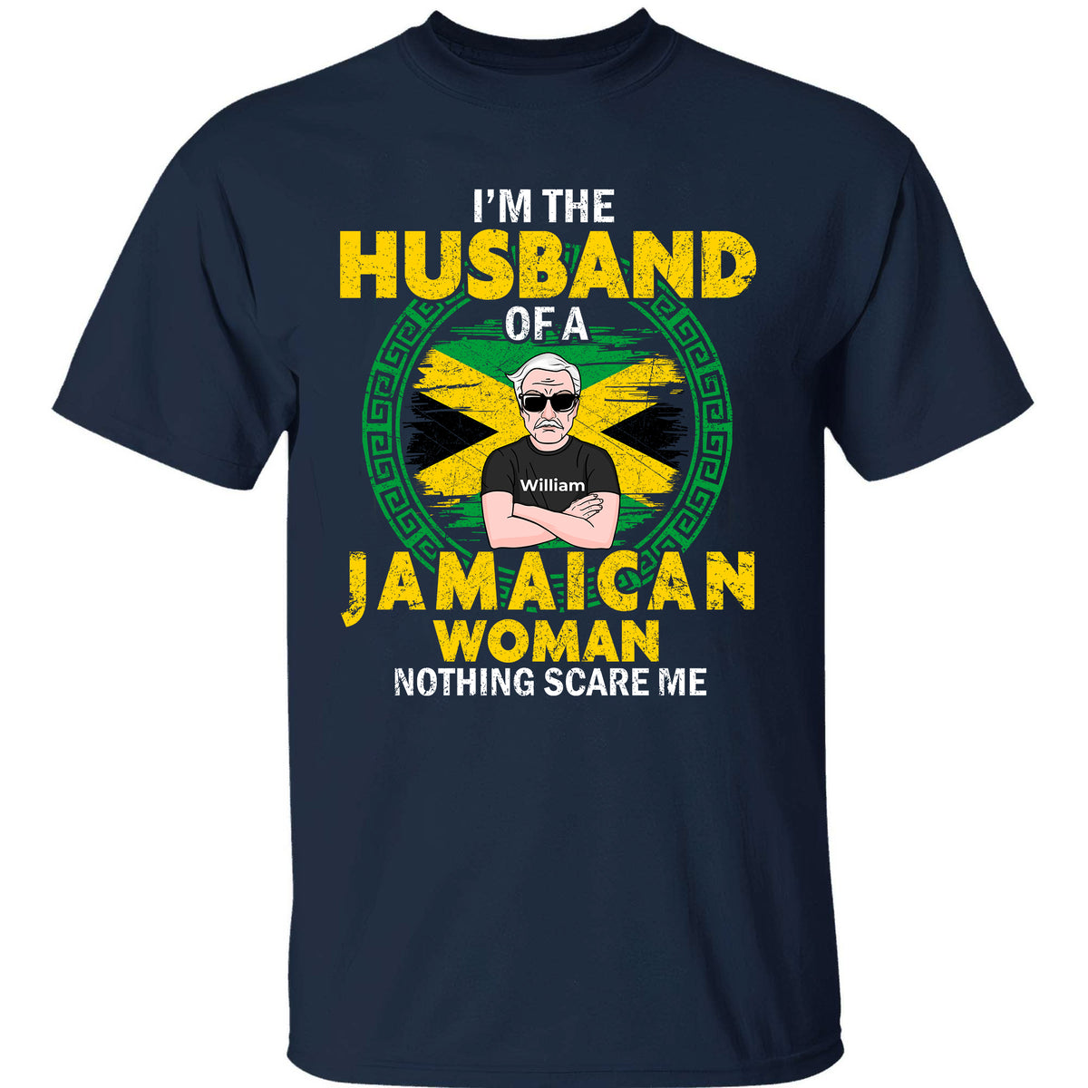 Custom Jamaica T-shirt, I&#39;m Husband Of A Jamaican Woman