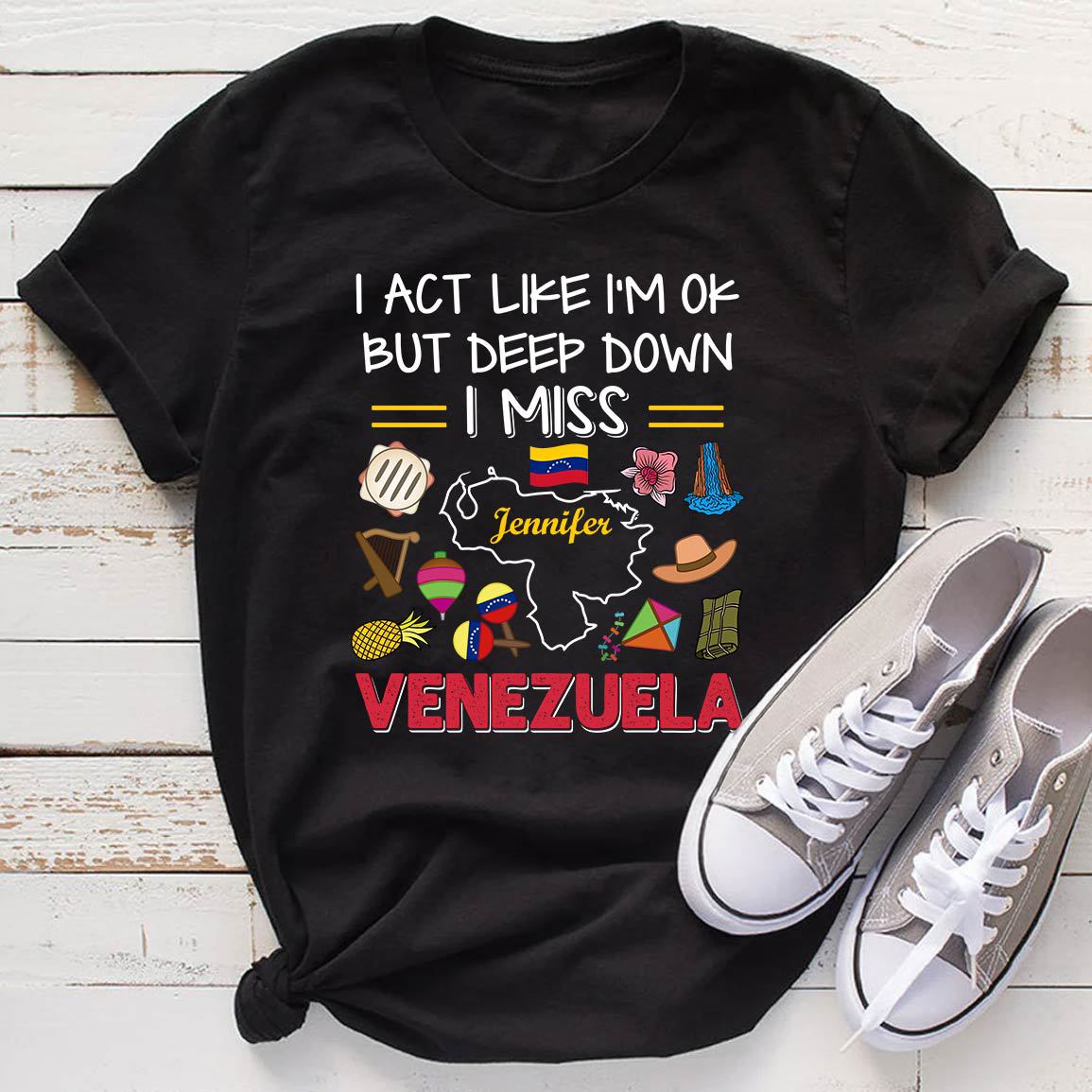 I Miss Venezuela Custom T-shirt