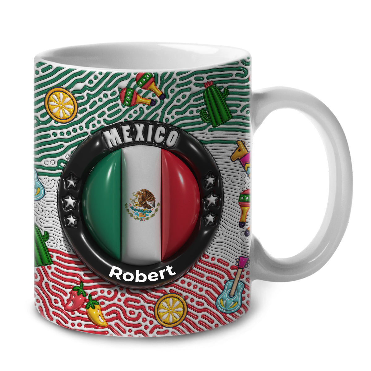 Mexico DNA Personalized Coffee Mug Cup