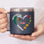 Mexican Girl Custom 14oz Stainless Steel Tumbler With Handle