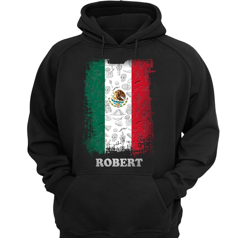 Mexico Flag Personalized T-shirt With Symbols