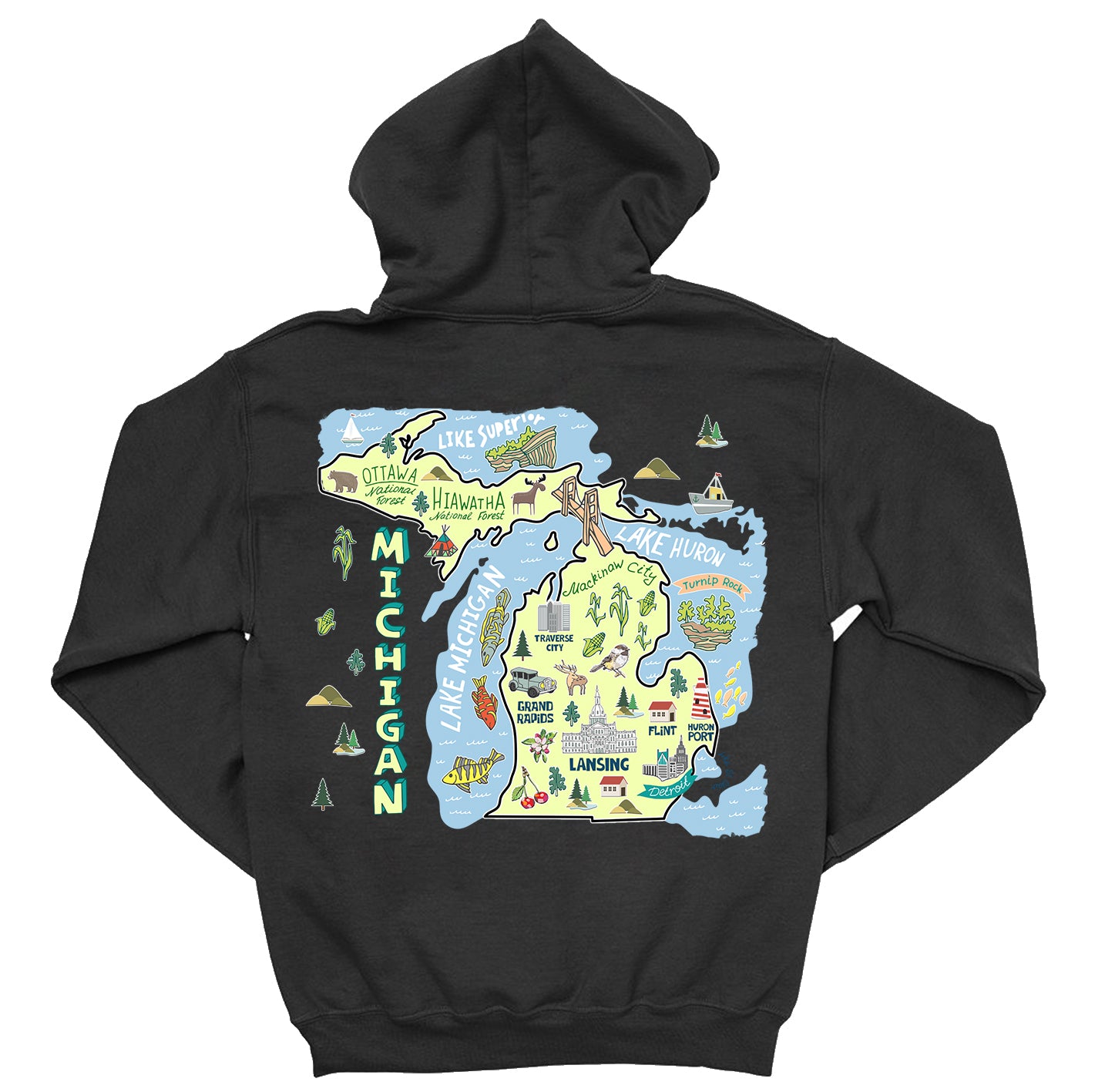 Michigan Map Gift T-shirt