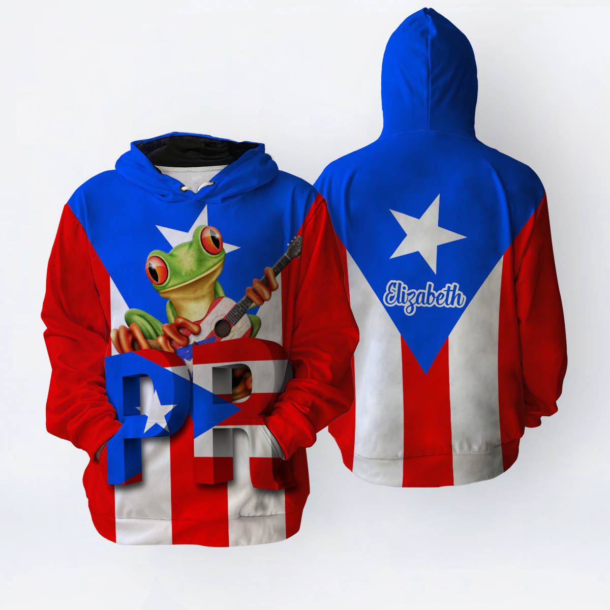 Puerto Rico Flag Puerto Rican Unisex 3D Personalized Hoodie