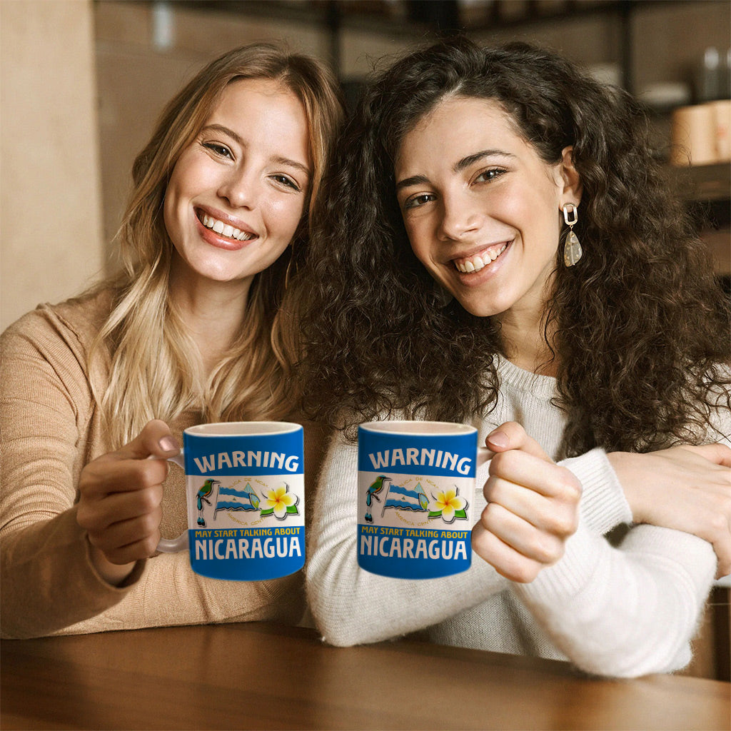 Custom Nicaragua Mug, Warning May Start Talking About Nicaragua