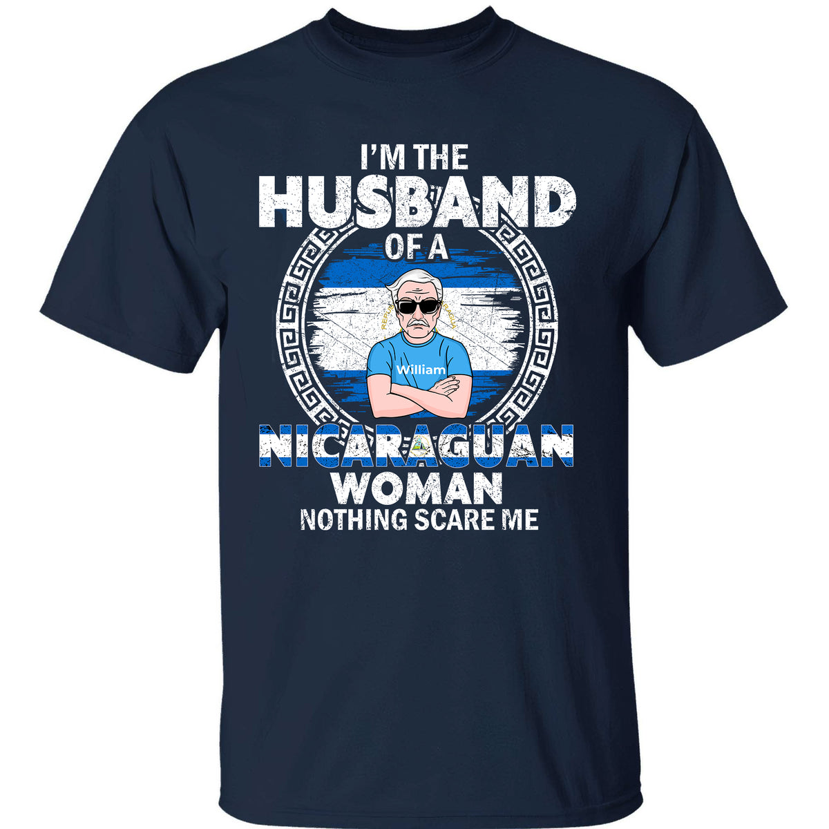  Custom Nicaragua T-shirt For Your Husband, I&#39;m The Husband Of A Nicaragua Woman