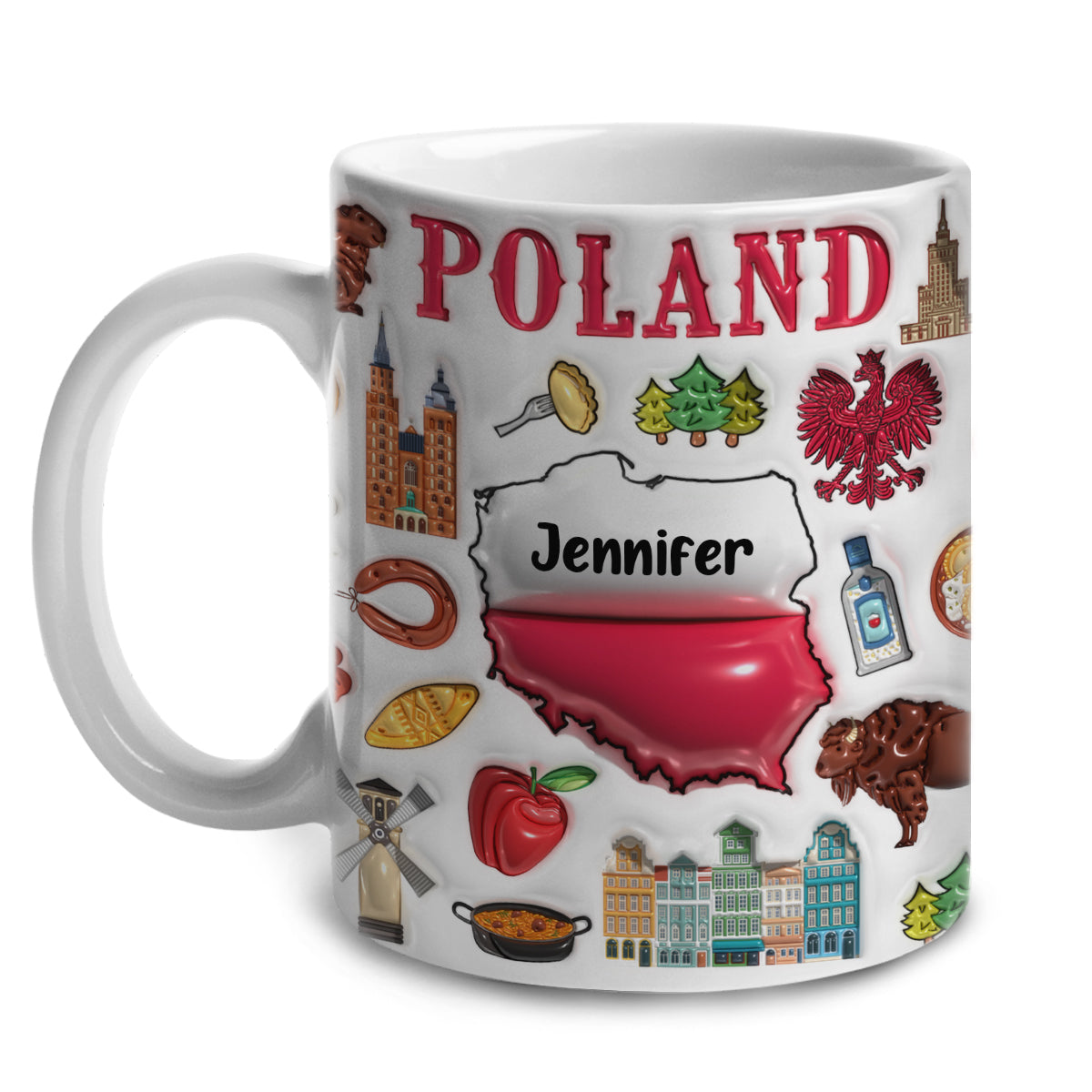 Custom Poland Coffee Mug Cup With Your Name