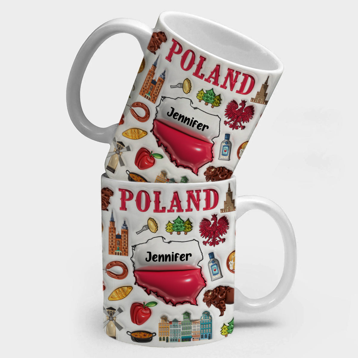 Custom Poland Coffee Mug Cup With Your Name