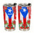 Custom Puerto Rico Tumbler With Flag, Flower, Coqui