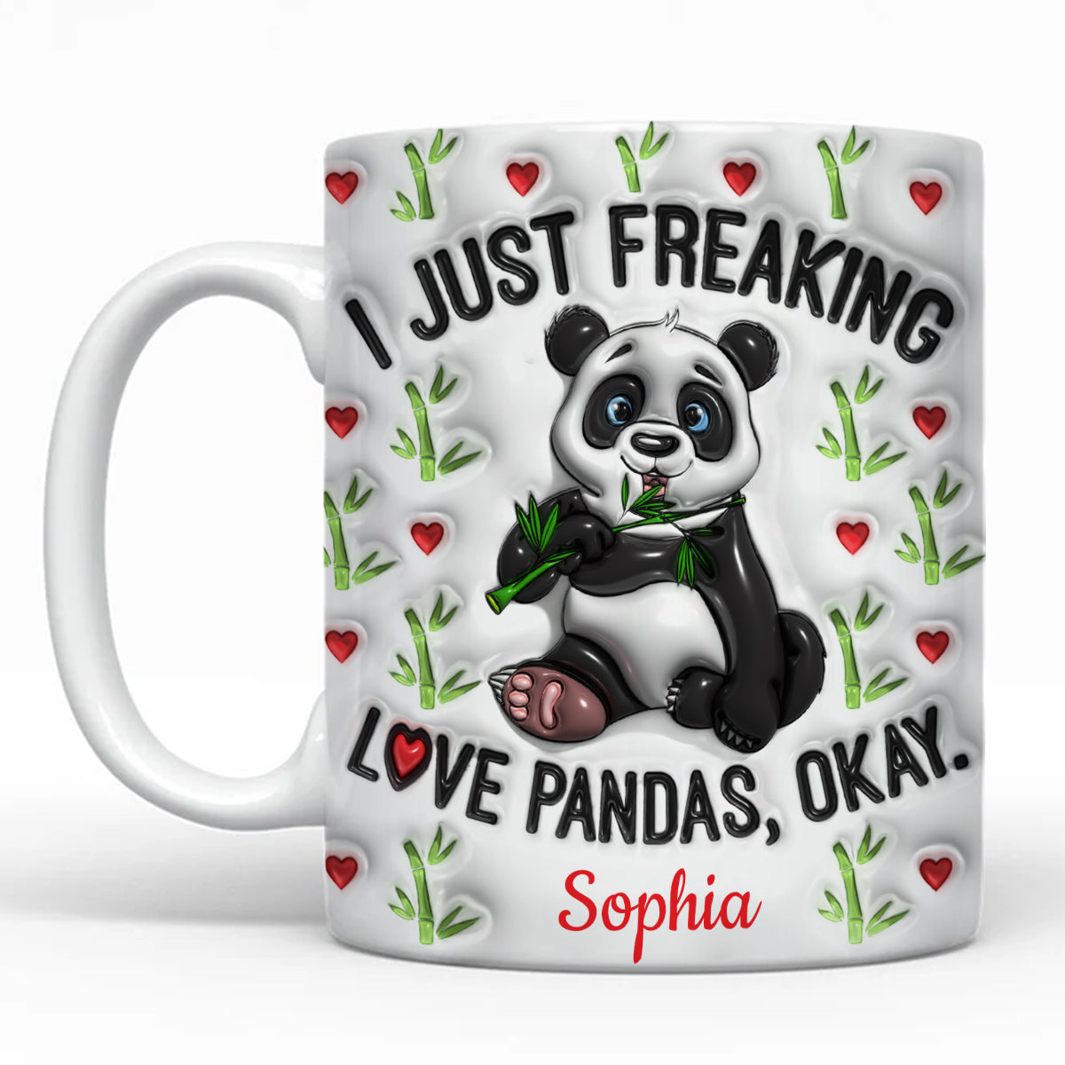 I Just Freaaking Love Pandas Personalized Coffee Mug Cup