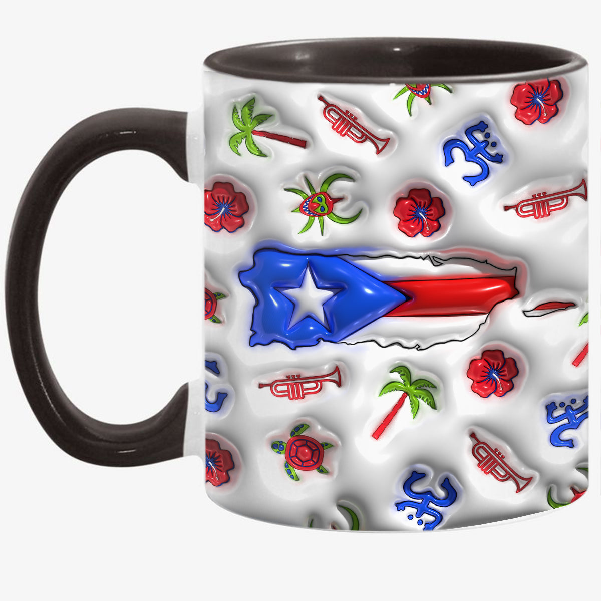 I'm Not Yelling I'm Puerto Rican Personalized Accent Coffee Mug Cup