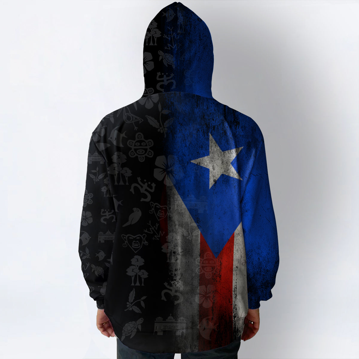 Puerto Rico Flag Symbols Custom Your Name 3D Hoodie