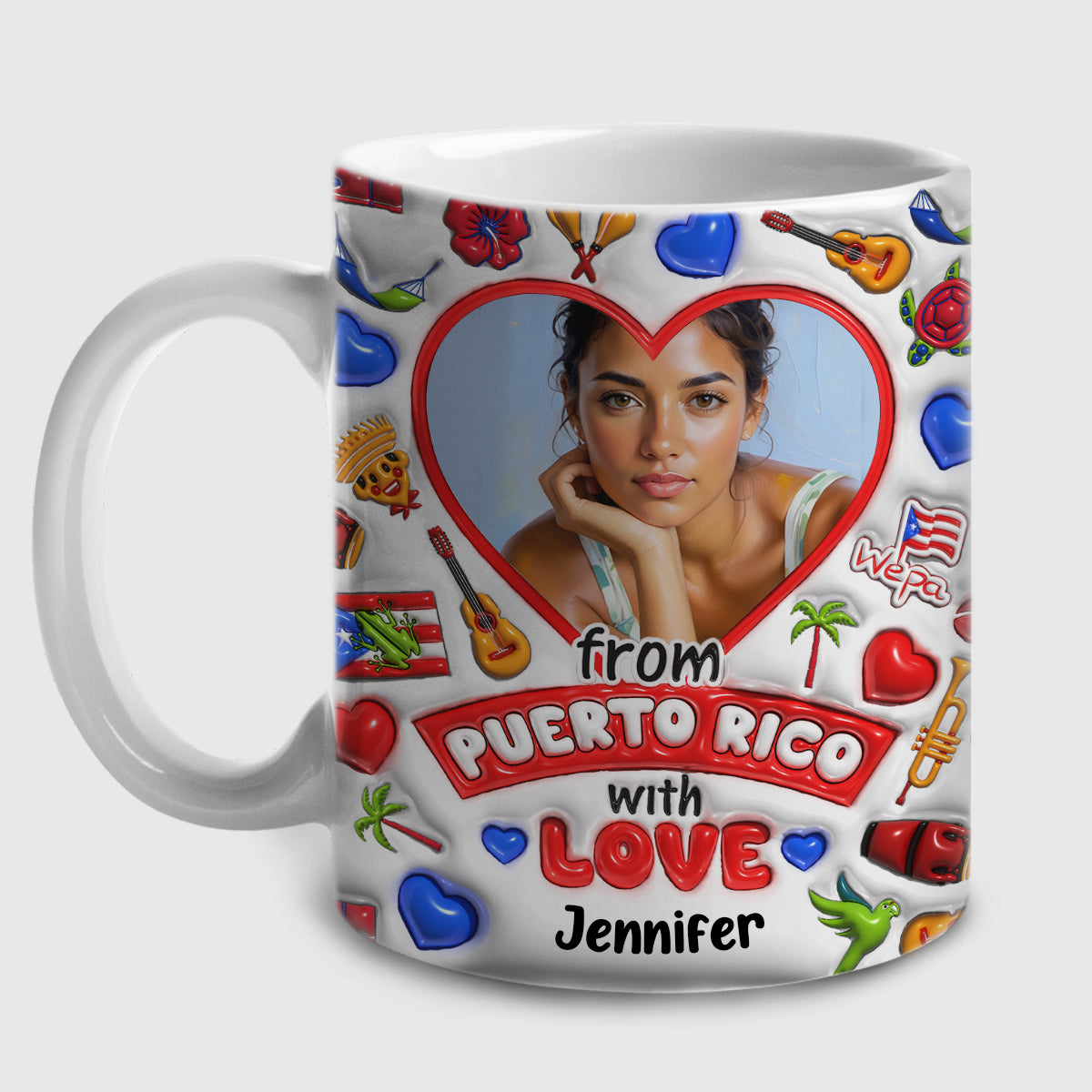 From Puerto Rico With Love Coffee Mug With Your Name