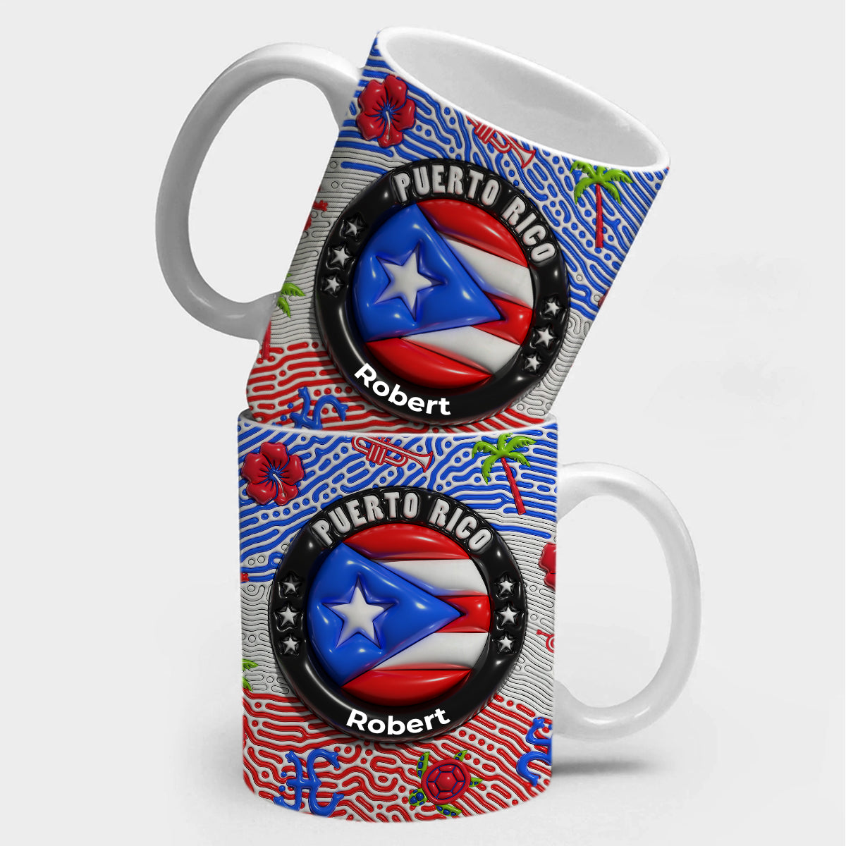 Puerto Rico DNA Personalized Coffee Mug Cup