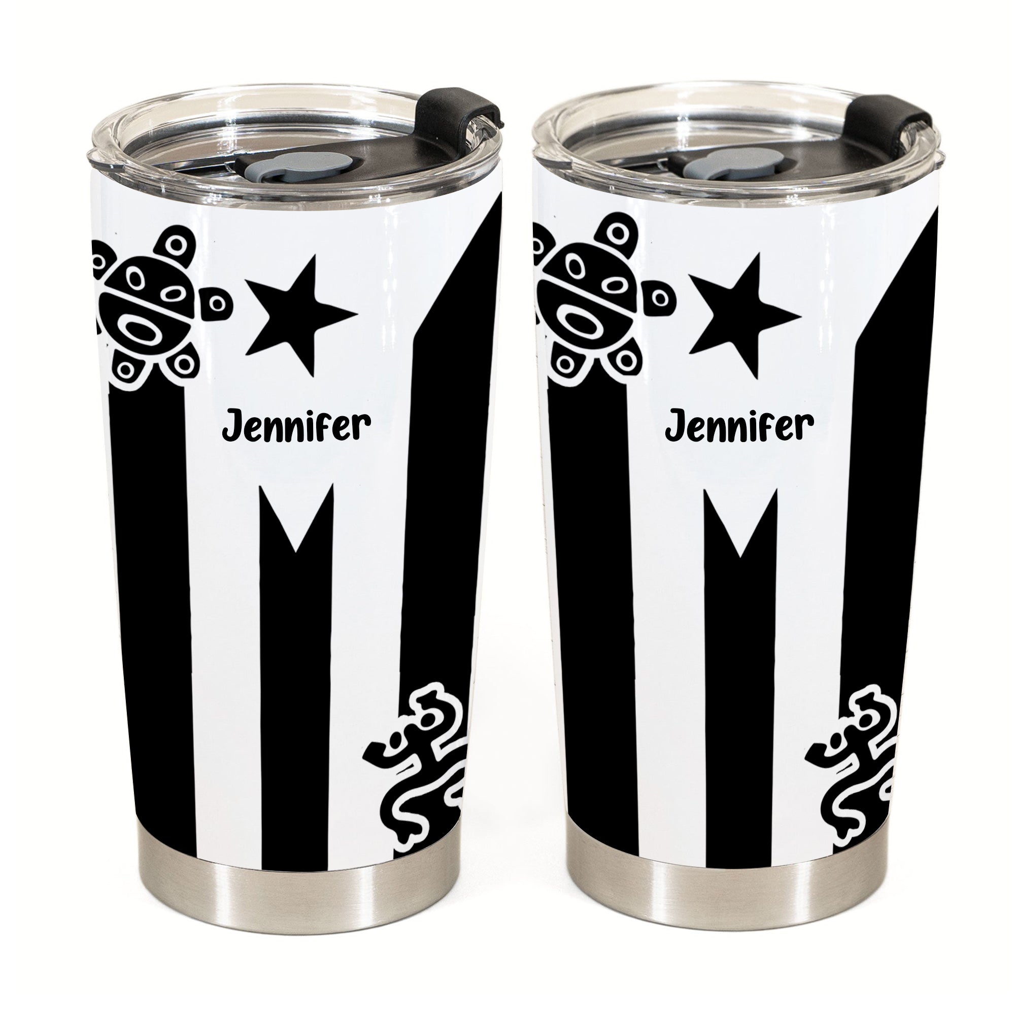 Pride Puerto Rico Puerto Rican Tumbler With Symbols