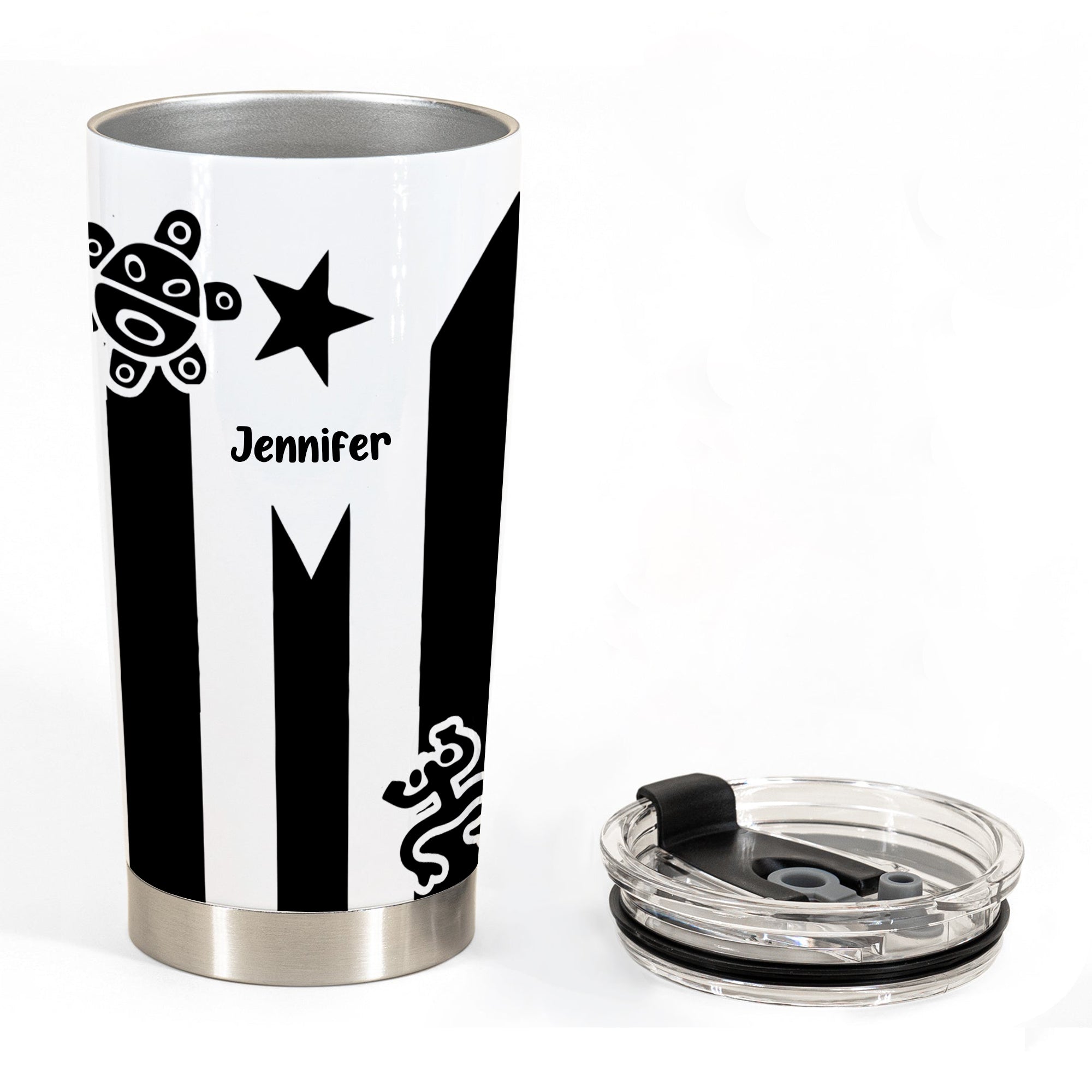 Pride Puerto Rico Puerto Rican Tumbler With Symbols