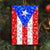 Puerto Rico Shaped Acrylic Ornament With Flag And Symbols