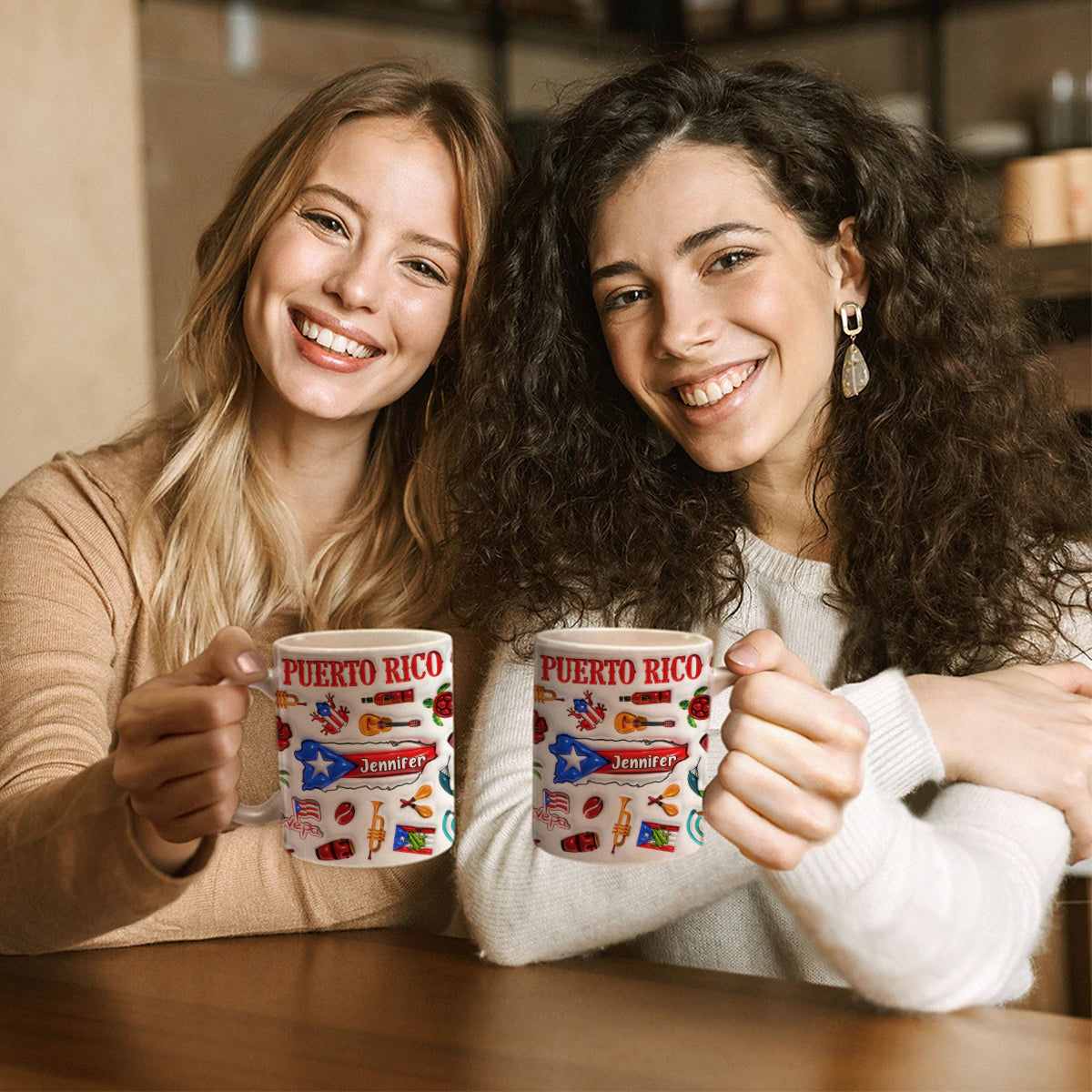 Custom Puerto Rico Coffee Mug Cup With Your Name