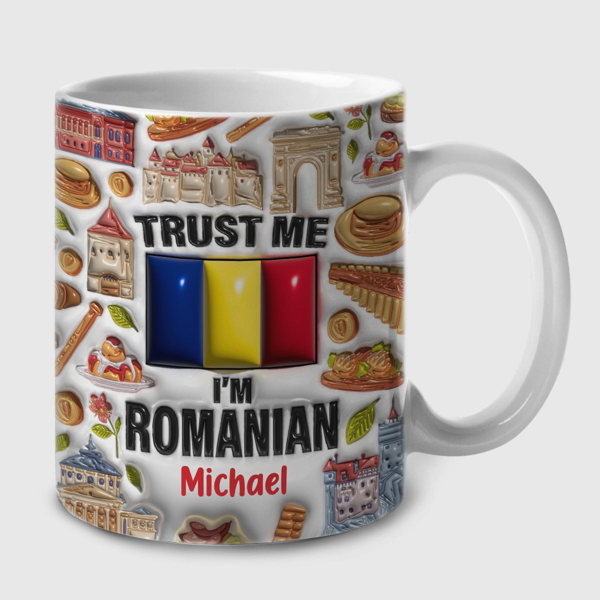 Trust Me I&#39;m Romanian Customized Coffee Mug Cup