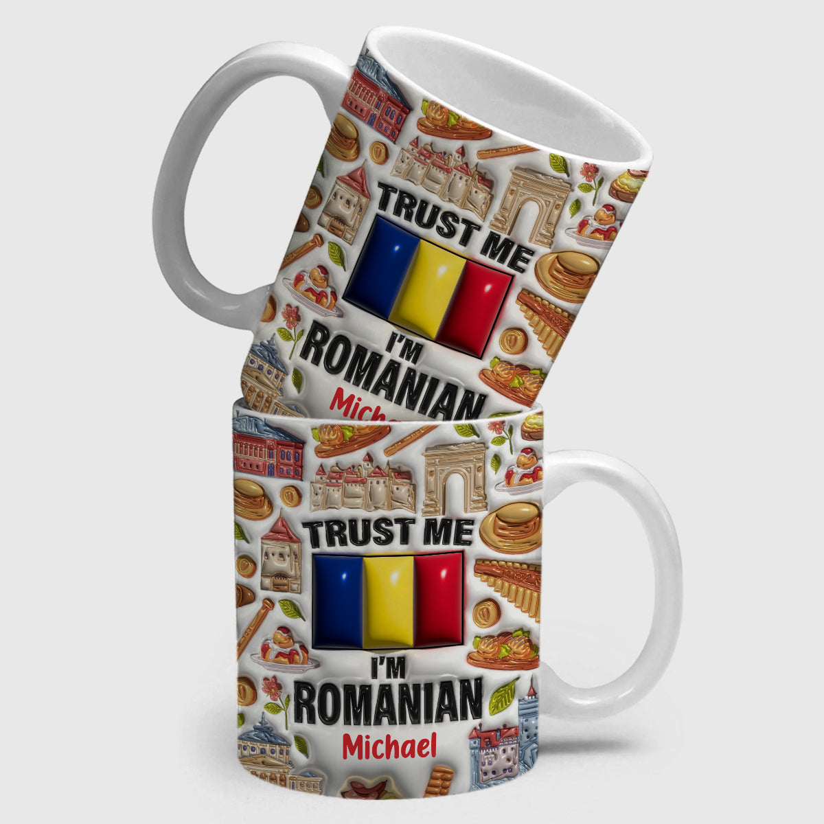 Trust Me I'm Romanian Customized Coffee Mug Cup