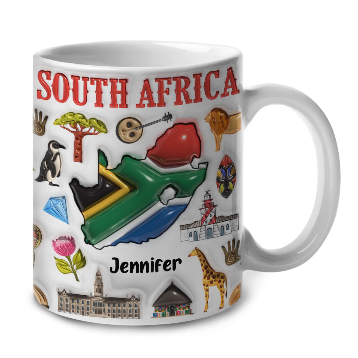 Custom South Africa Coffee Mug Cup With Your Name