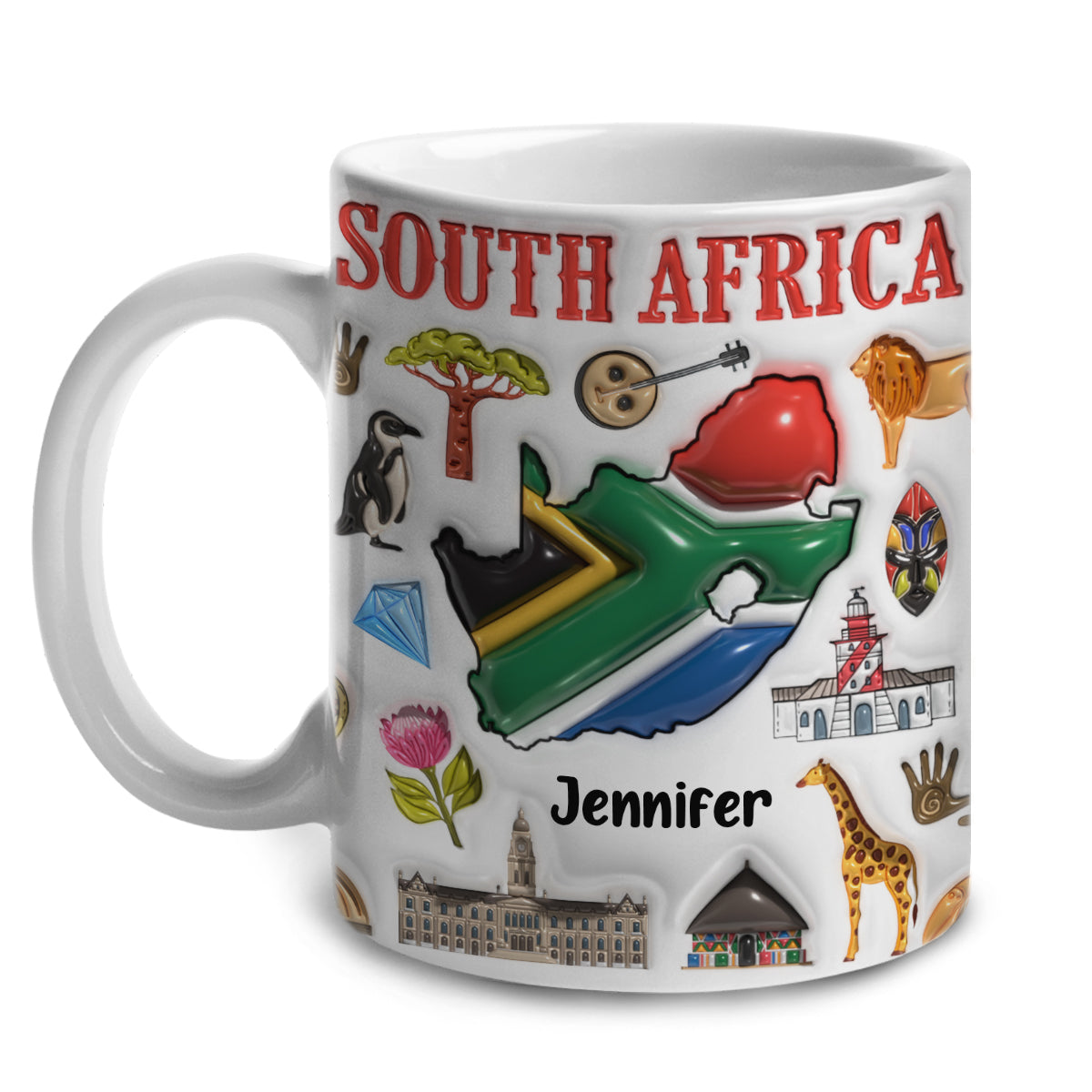 Custom South Africa Coffee Mug Cup With Your Name