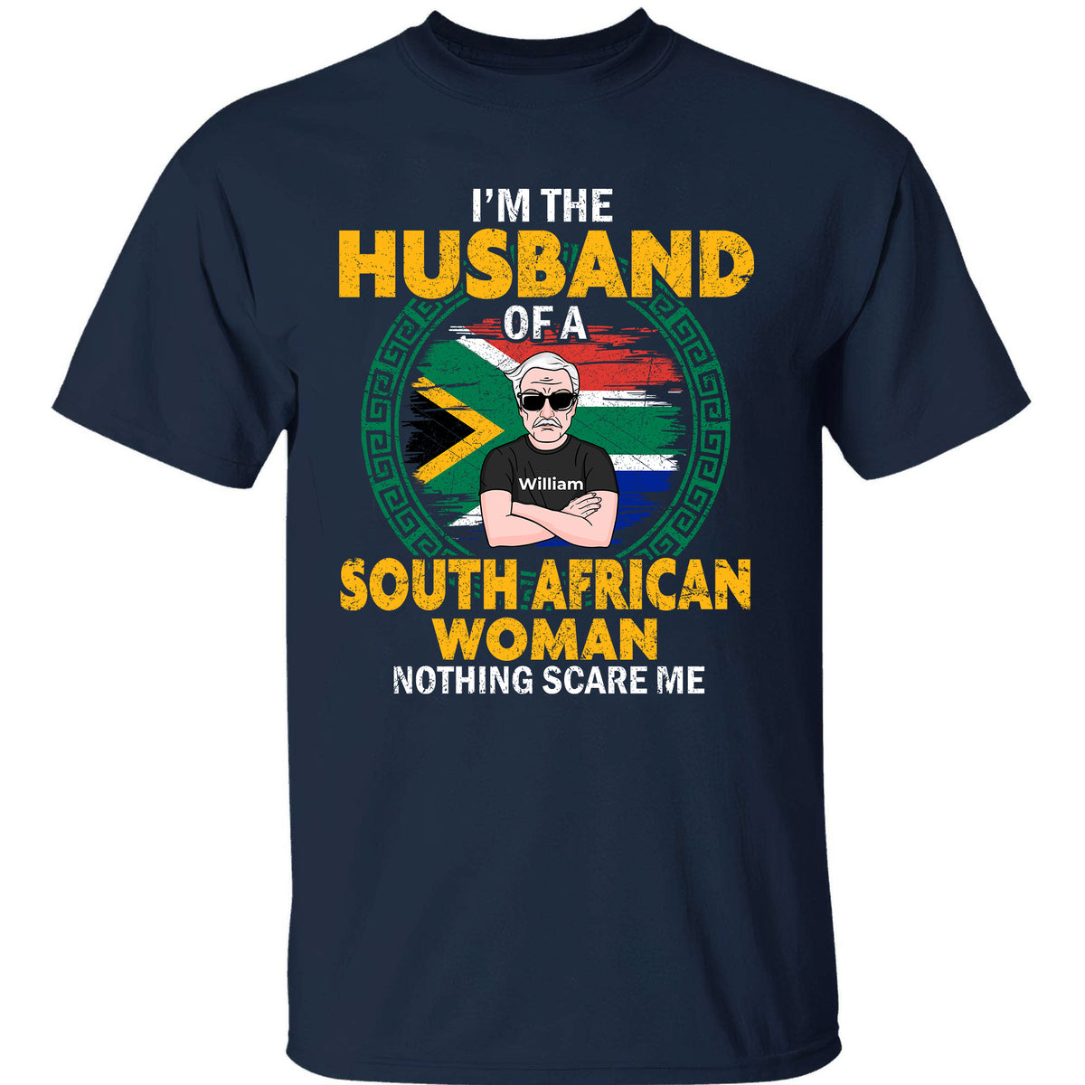 Custom South Africa T-shirt For Your Husband, I&#39;m The Husband Of A South African Woman