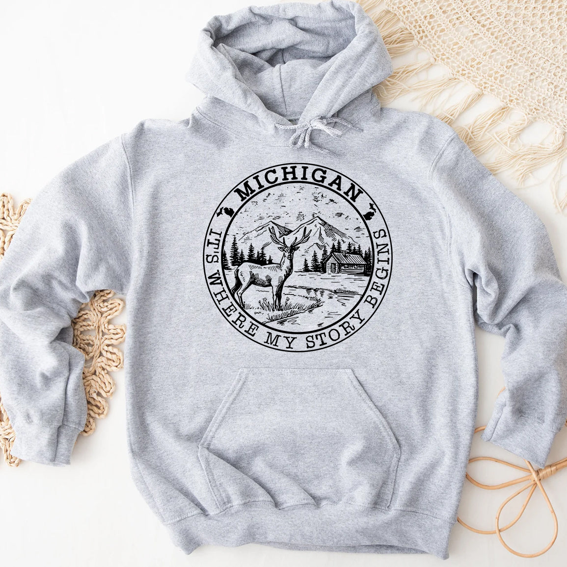 Michigan It's Where My Story Begins Hoodie