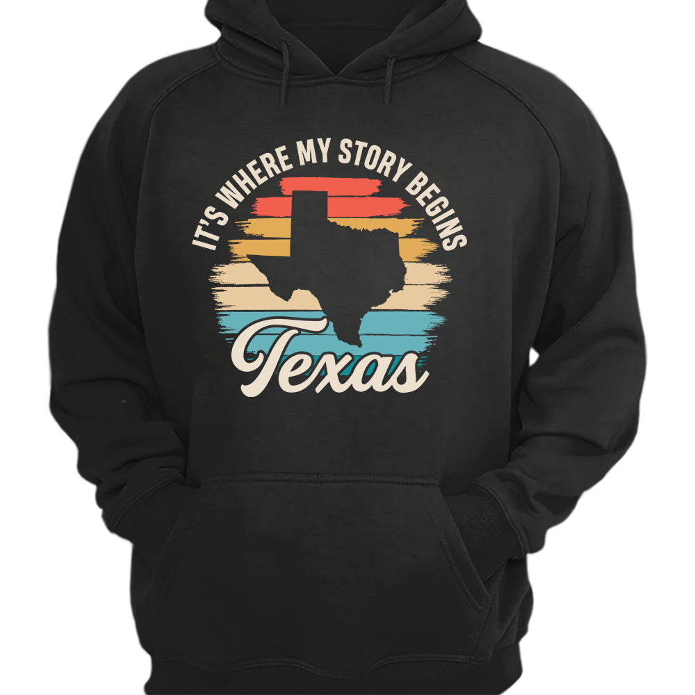 Texas It's Where My Story Begins T-shirt