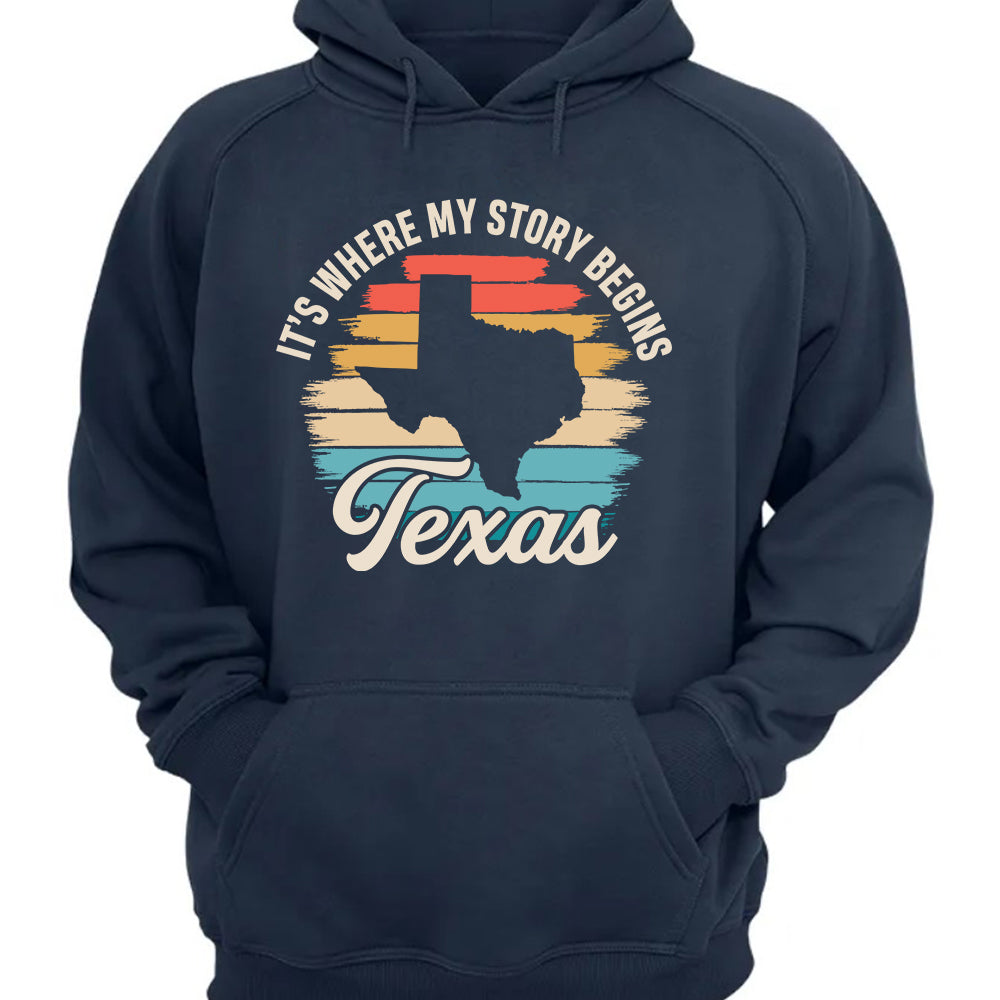 Texas It's Where My Story Begins T-shirt