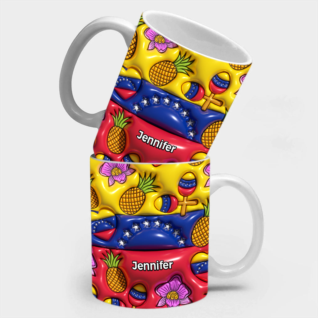 Venezuela Flag Coffee Mug Cup With Custom Your Name