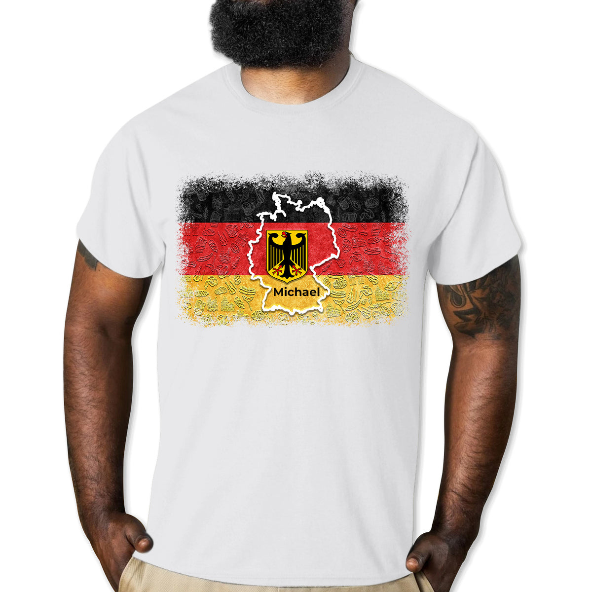 Custom Germany Flag With Your Name T-shirt