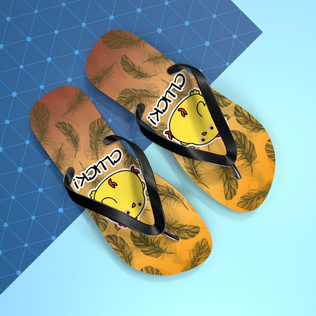 Chicken Cluck Flip Flops