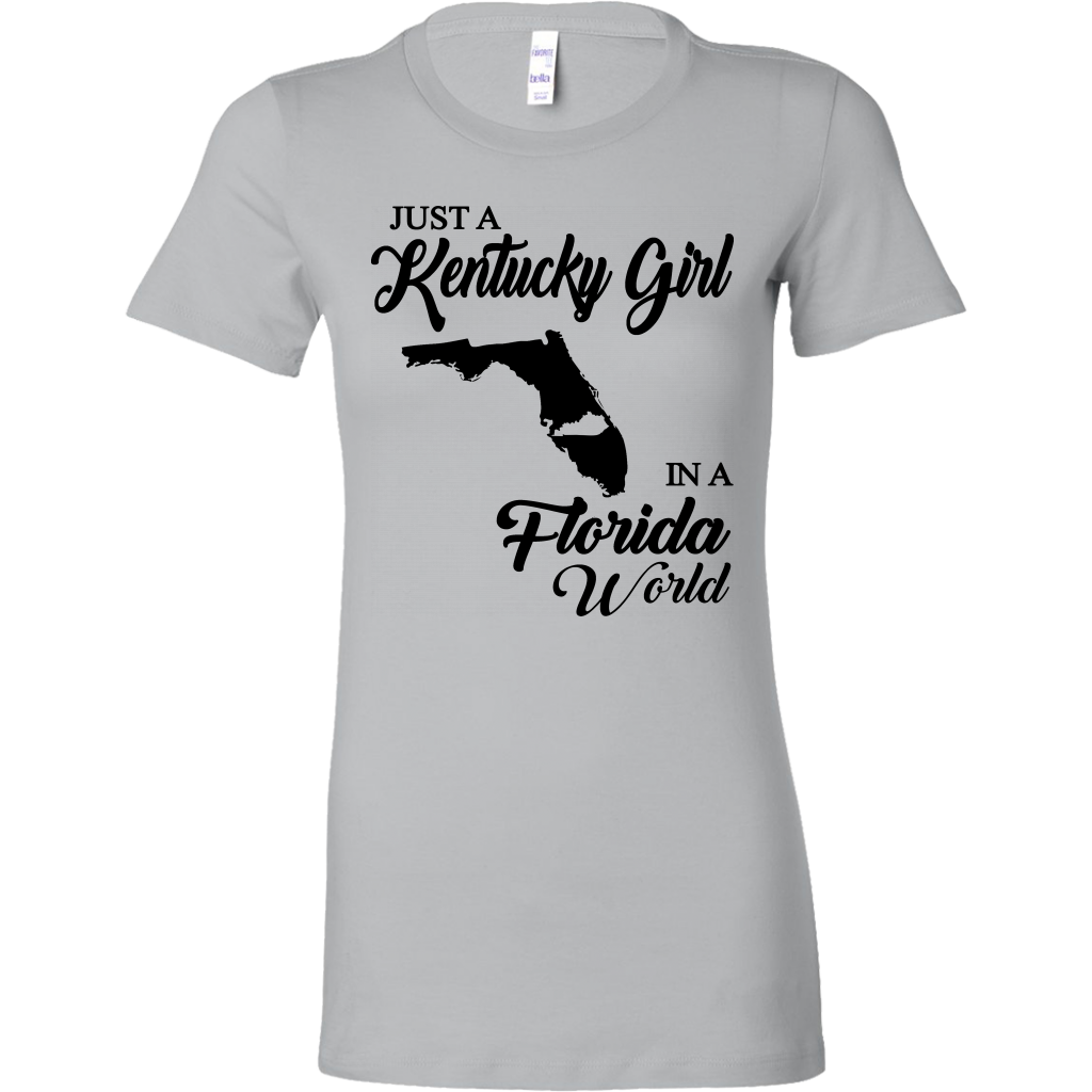 Just A Kentucky Girl In A Florida World T-shirt - T-shirt Teezalo