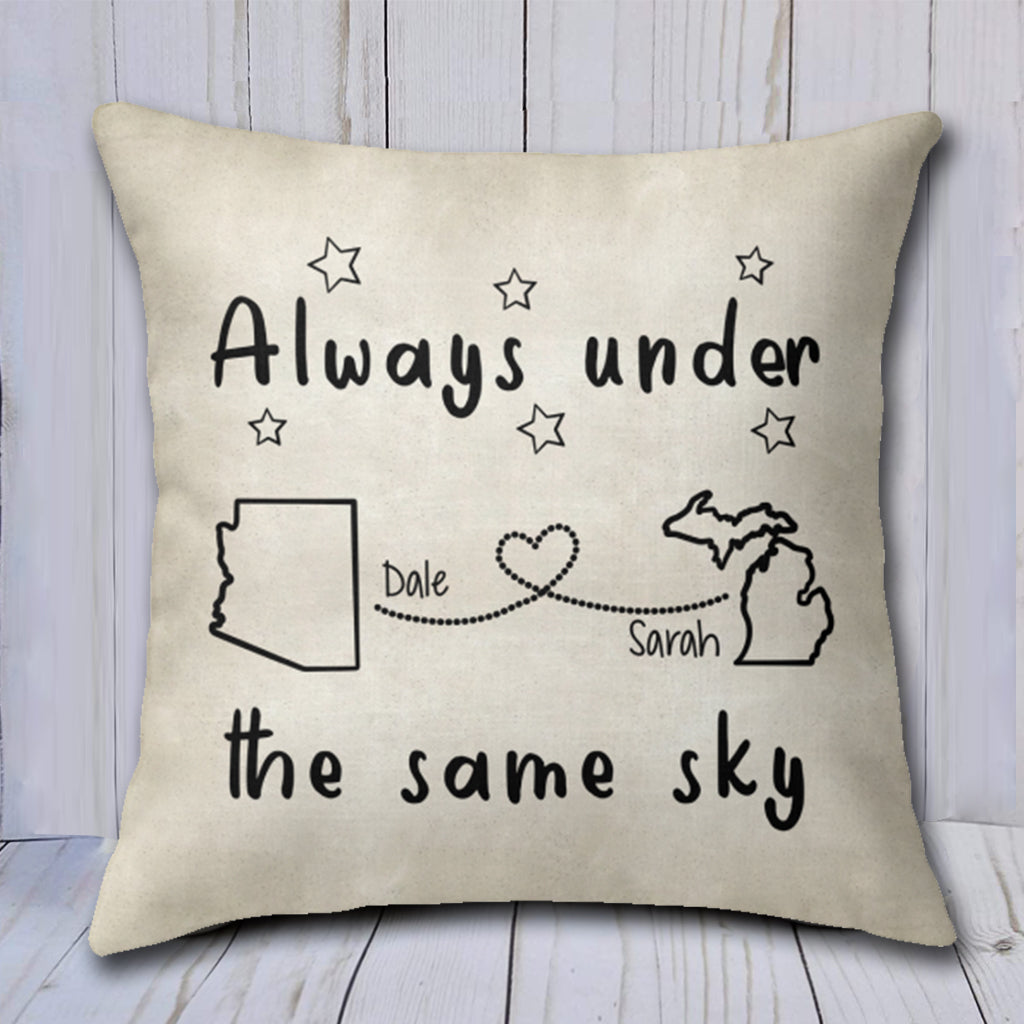 Long Distance Relationship Gift Long Distance Pillow Always under th Teezalo