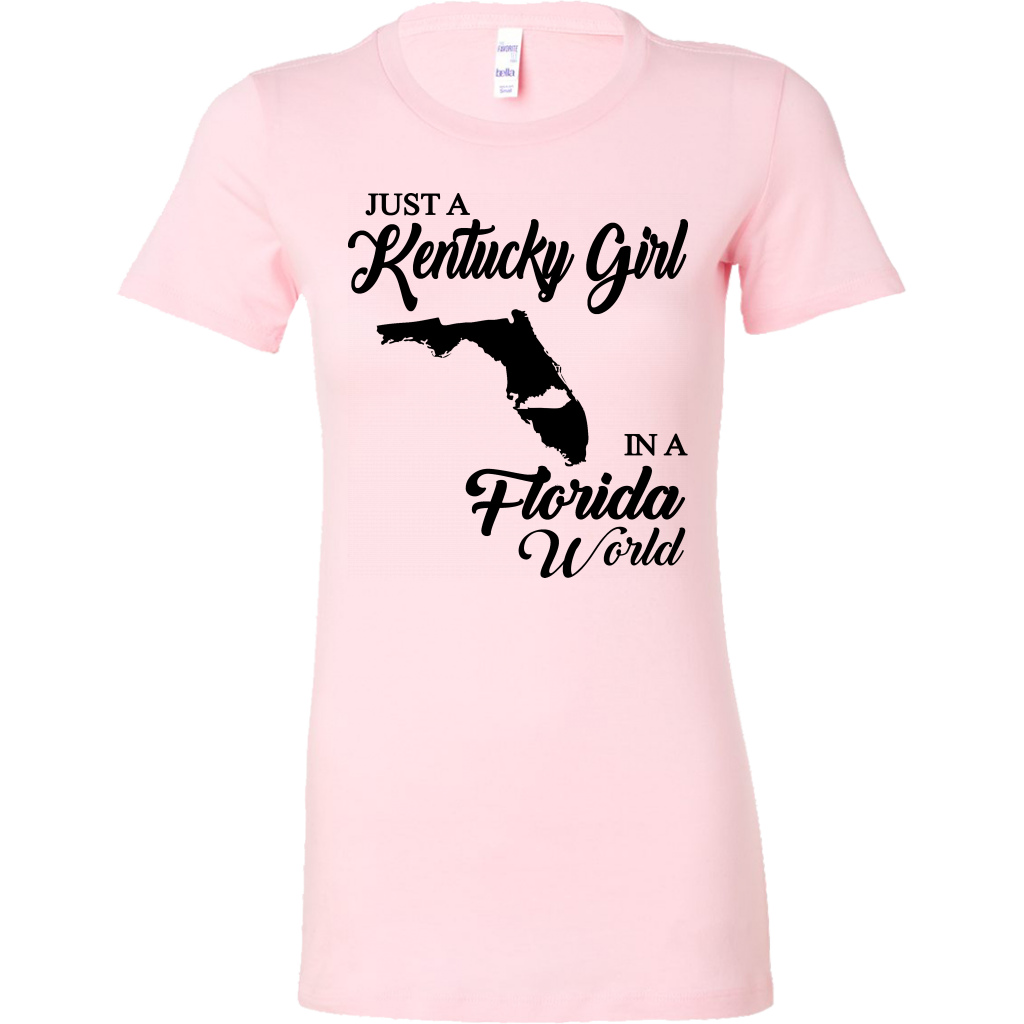 Just A Kentucky Girl In A Florida World T-shirt - T-shirt Teezalo