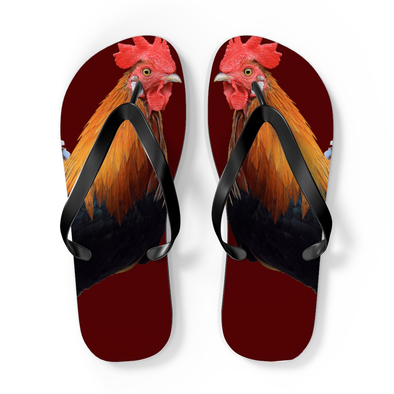 Chicken Rooster Flip Flops - Flip Flops Pet Teezalo