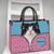 Cat Personalized Leather Handbag Gift for Cat Mom with Cat Face