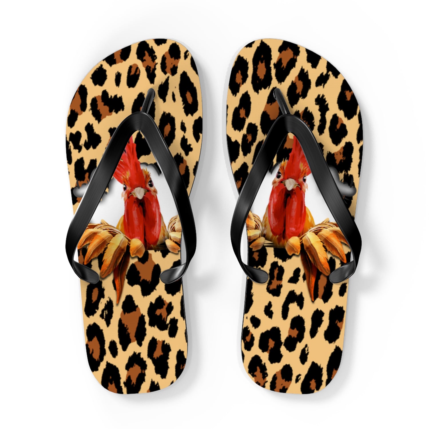 Chicken Hole Leopart Flip Flop