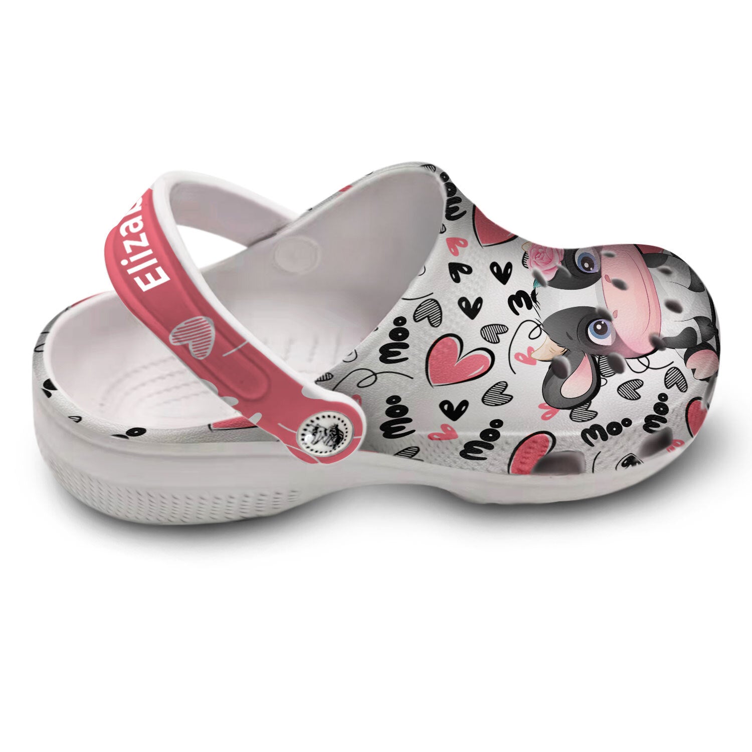 Cow Personalized Clogs Shoes With Cow Cute