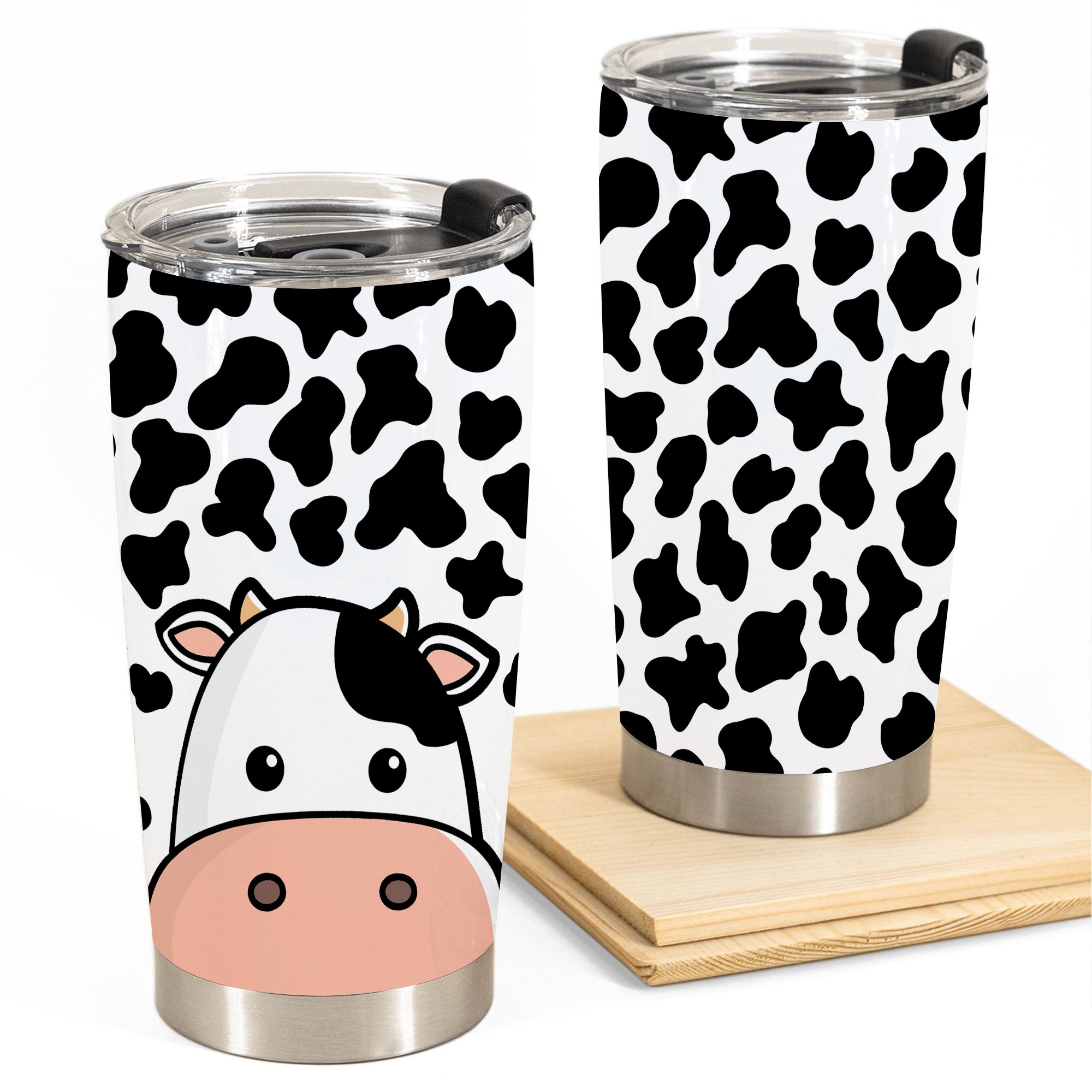 Funny Cow “Sarcasm” Frosted Glass Tumbler w/Bamboo Lid & Straw – Makayla  Rose Creations Inc.