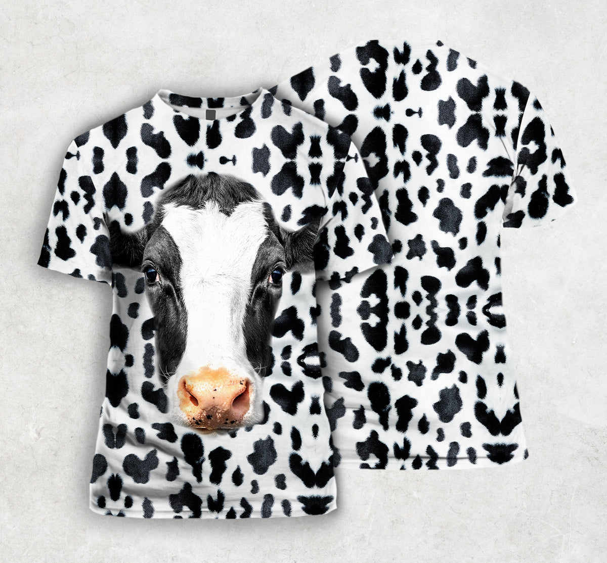 Cow Head All Over T-shirt