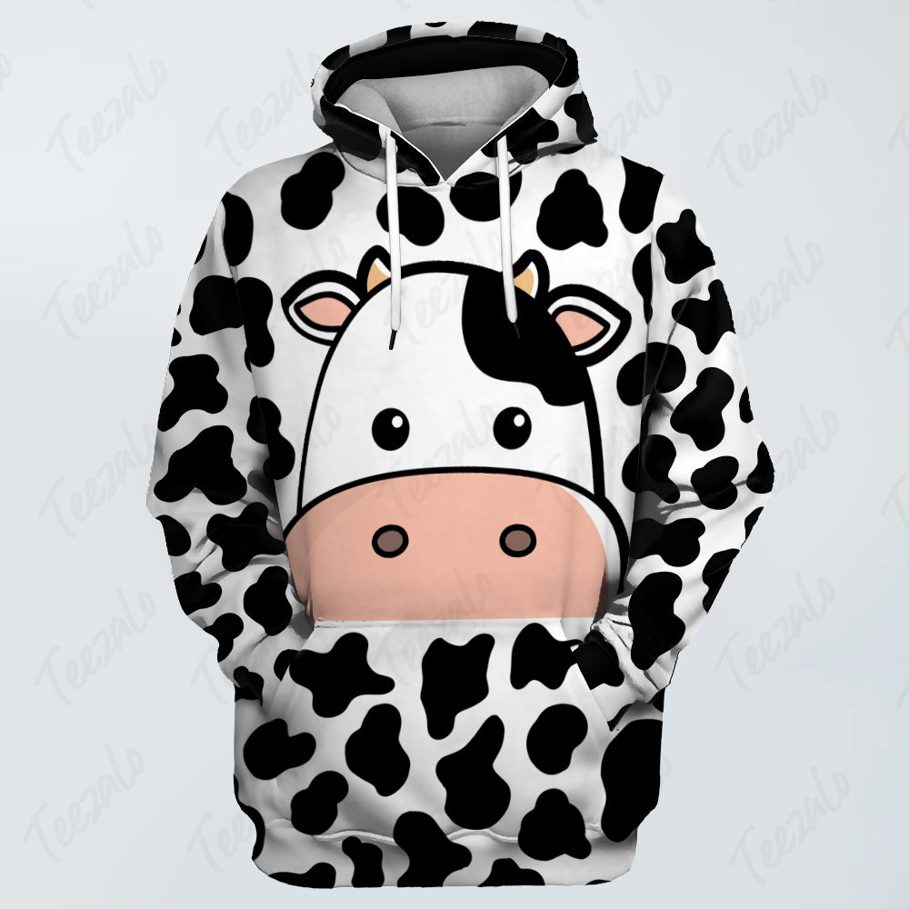 Cow hoodie best sale