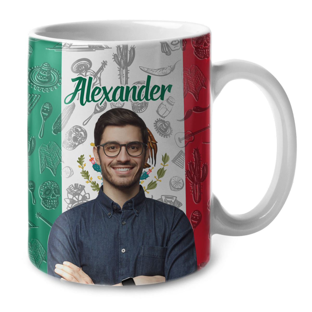 Custom Mexican Coffee Mug With Your Photo